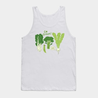 Go Green! Kawaii Cute Vegetables | Veggie Lover's Tank Top